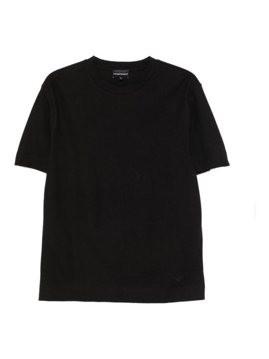 26FW 엠포리오 아르마니 반팔 티셔츠 EM007038AF10762FC328 BLACK