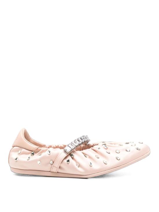26FW 지미추 플랫 슈즈 JADEBALLERINAQEPMACARONCRYSTAL LIGHT PINK