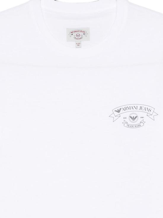 26FW 엠포리오 아르마니 반팔 티셔츠 EM005926AF29996U0009 WHITE - EMPORIO ARMANI