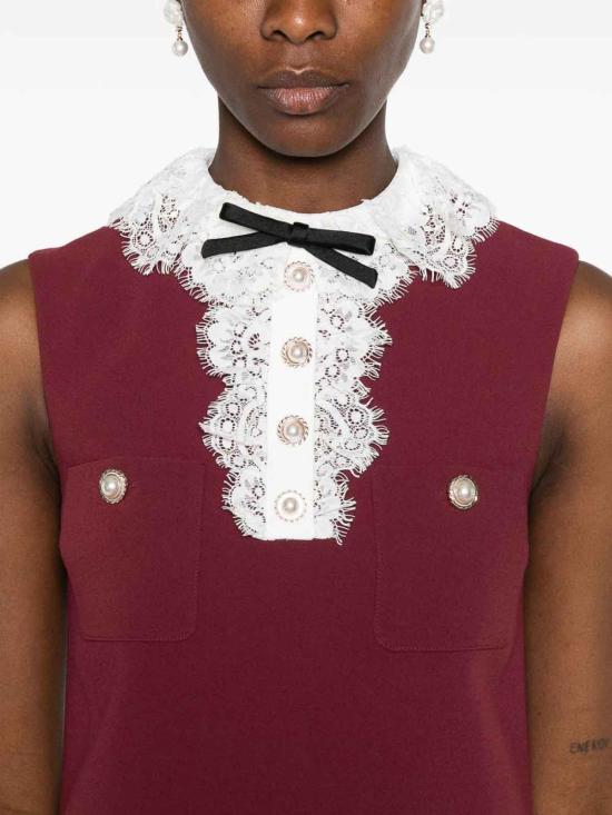 26FW 셀프 포트레이트 숏팬츠 PF26001SBBURGUNDY DARK RED - SELF PORTRAIT