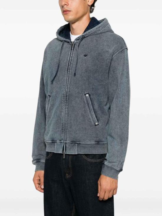 26FW 엠포리오 아르마니 탑 EM006409AF27349UB109 DARK BLUE - EMPORIO ARMANI