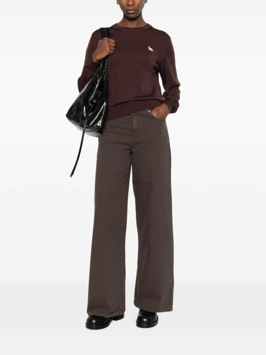 26FW 메종키츠네 베이비 폭스 메리노 레귤러 점퍼 PW00801KT11810553 BROWN - MAISON KITSUNE