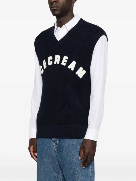 26FW 아이스크림 베스트 ICKN26327NAVY DARK BLUE - ICECREAM