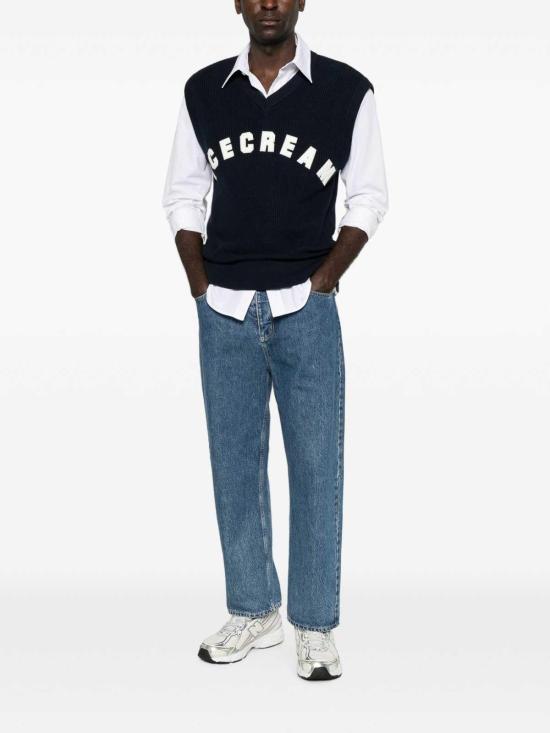 26FW 아이스크림 베스트 ICKN26327NAVY DARK BLUE - ICECREAM