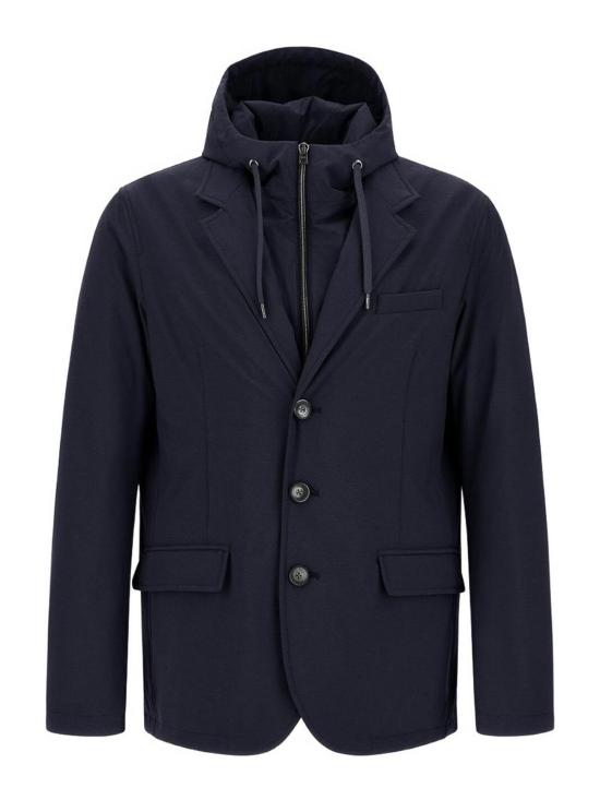 26FW 에르노 스트레치 컴포트 나일론 리조트 블레이저 GA00018UR12742S9200 DARK BLUE