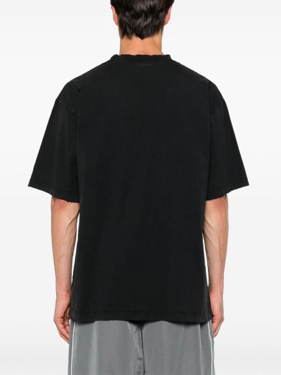 26FW 발렌시아가 디 어드레스 미디엄 핏 티셔츠 764235TUVO61041 BLACK - BALENCIAGA