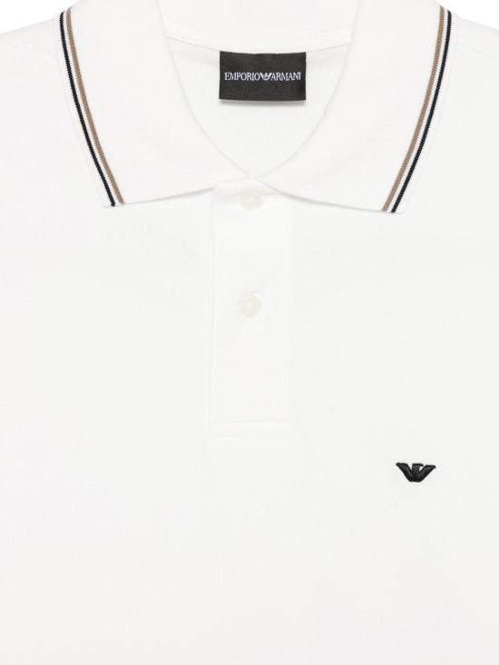26FW 엠포리오 아르마니 폴로 티셔츠 EM004606AF23090U0003 WHITE - EMPORIO ARMANI