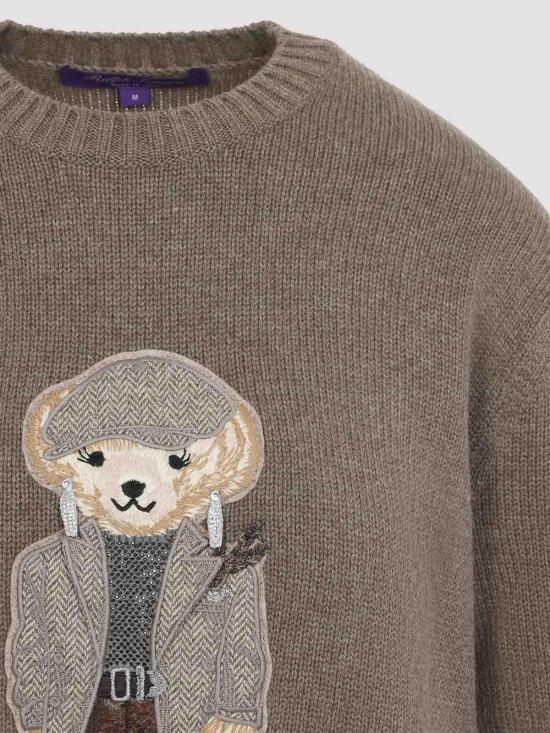 26FW 랄프 로렌 폴로 베어 캐시미어 스웨터 290P23807001 TAUPE - RALPH LAUREN