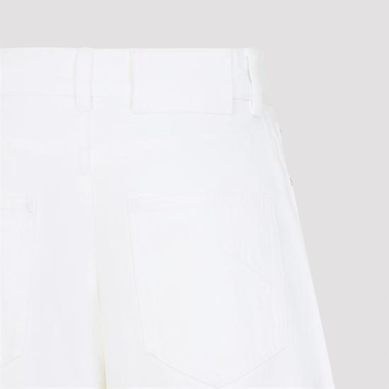26FW 알라이아 스트레이트 팬츠 AA9P1406D027D 000 WHITE - ALAIA