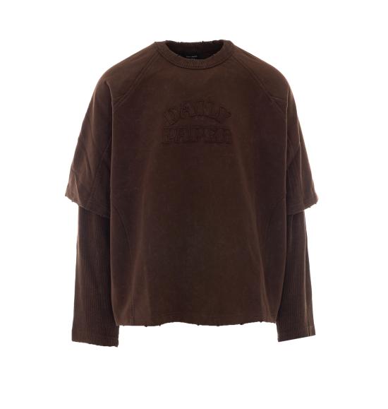 26FW 데일리 페이퍼 긴팔 티셔츠 2610146 MOLE BROWN