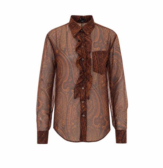 26FW 에트로 셔츠 WRIA0118 99SA124X0865 BROWN