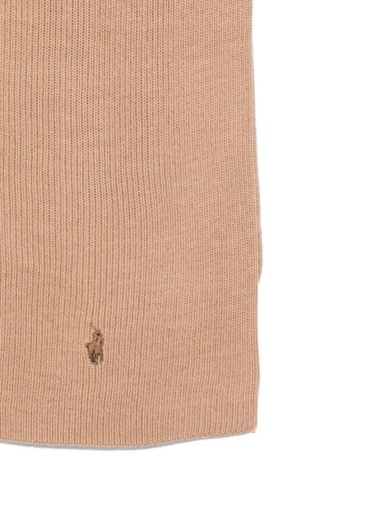26FW 폴로 랄프로렌 포니 로고 자수 립 니트 스카프 710 886 136 501 CAMEL MELANGE - POLO RALPH LAUREN