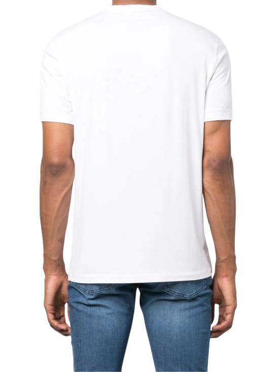 26FW 조르지오 아르마니 반팔 티셔츠 8NST62 SJP4ZU090 WHITE - GIORGIO ARMANI