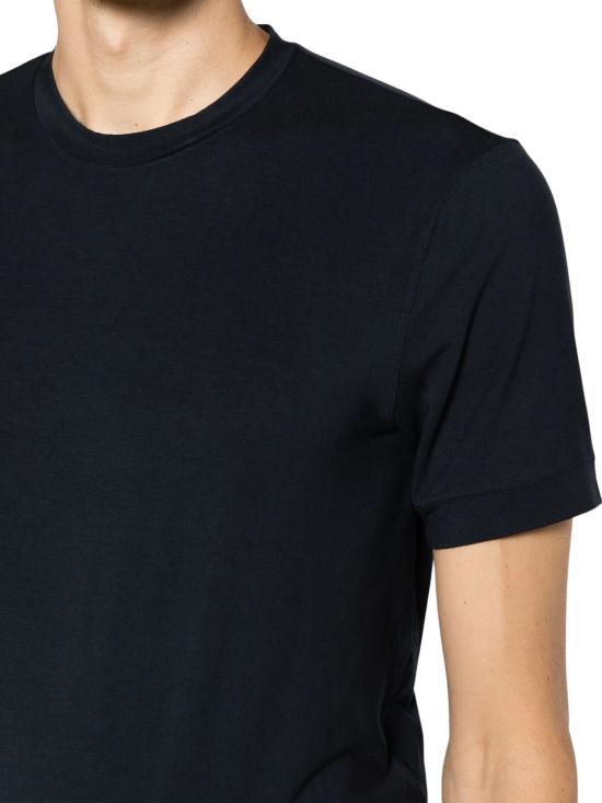 26FW 조르지오 아르마니 반팔 티셔츠 8NST62 SJP4ZUBSG NAVY - GIORGIO ARMANI