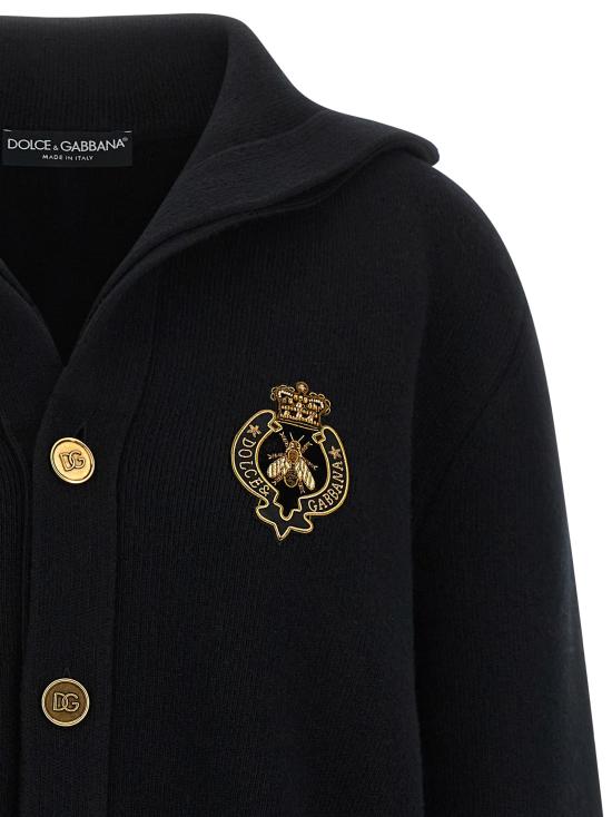 26FW 돌체앤가바나 가디건 GXVGPZJDVGIN0000 Black - DOLCE & GABBANA