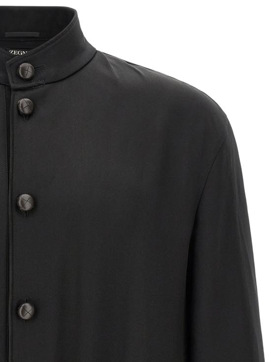 26FW 에르메네질도제냐 긴팔 티셔츠 402614A49SS5O4100 Black - ERMENEGILDO ZEGNA