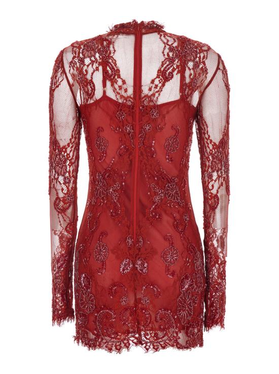 26FW 블루마린 원피스 RF6062J1616X0824 Red - BLUMARINE