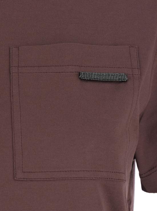 26FW 브루넬로 쿠치넬리 탑 MPT81EC710C9787 Brown - BRUNELLO CUCINELLI