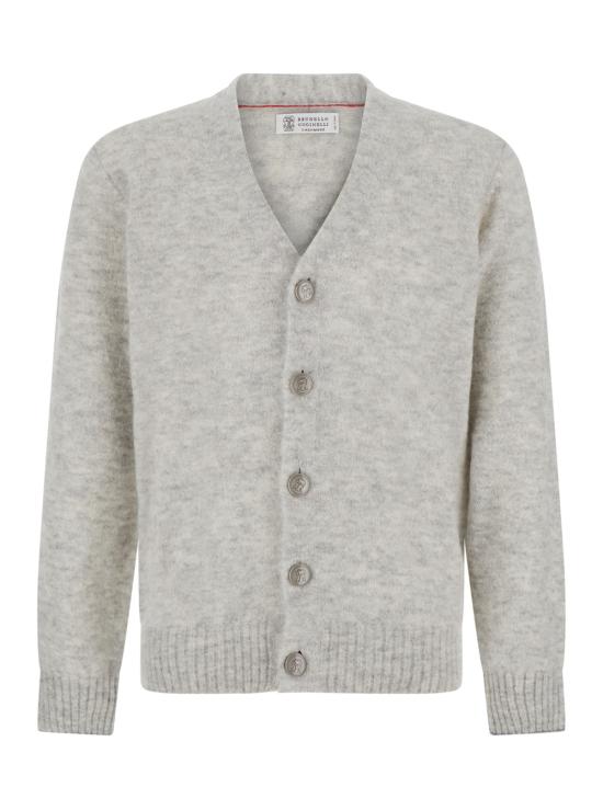 26FW 브루넬로 쿠치넬리 긴팔 티셔츠 MTF709906CY921 Grey