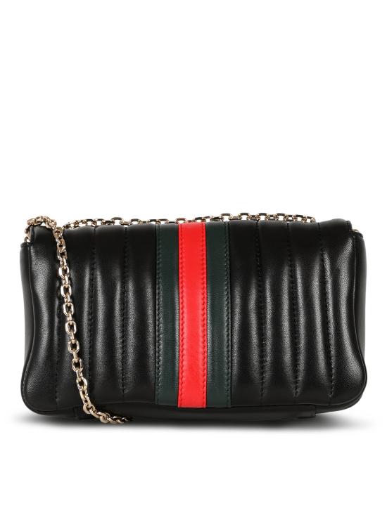 26FW 구찌 젯셋 GG 마몽 스몰 숄더백 A006X1 AAG8N1068 BLACK GREEN CLOACK R - GUCCI