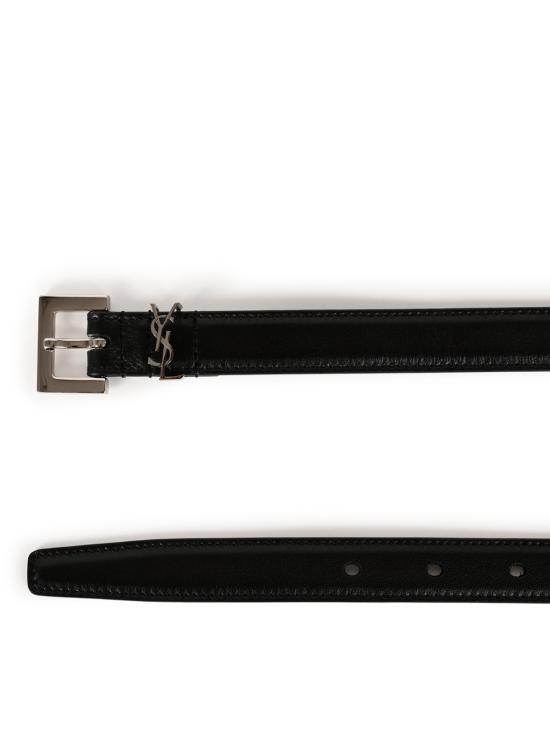 26FW 생로랑 카산드라 씬 스퀘어 버클 벨트 554465 BOO0N1000 NERO - SAINT LAURENT