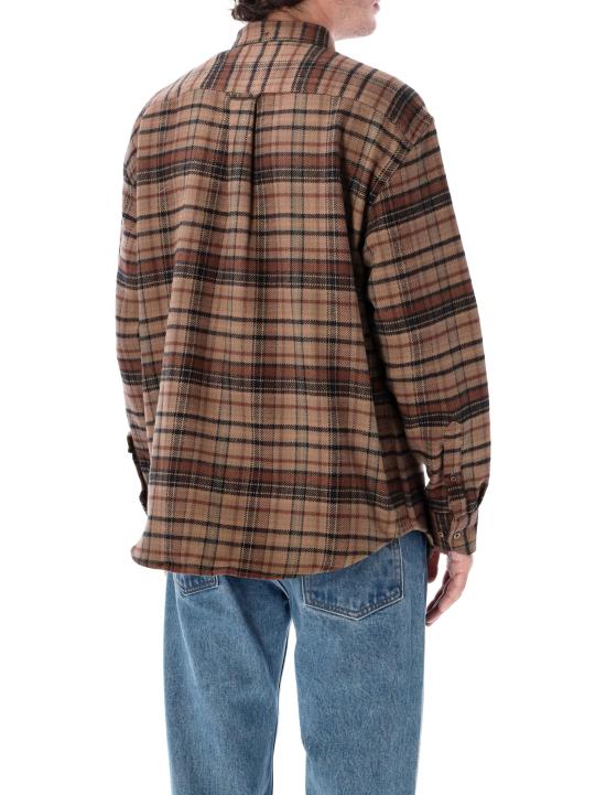 26FW 포르투기스플란넬 반팔 티셔츠 STALIA BC BROWN CHECK - PORTUGUESE FLANNEL