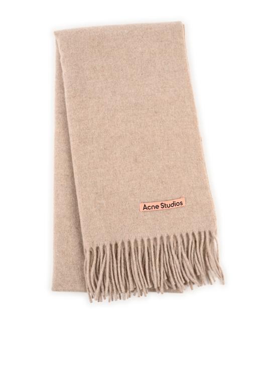 26FW 아크네 스튜디오 내로우 울 프린지 머플러 CA0210 633 OATMEAL MELANGE - ACNE STUDIOS