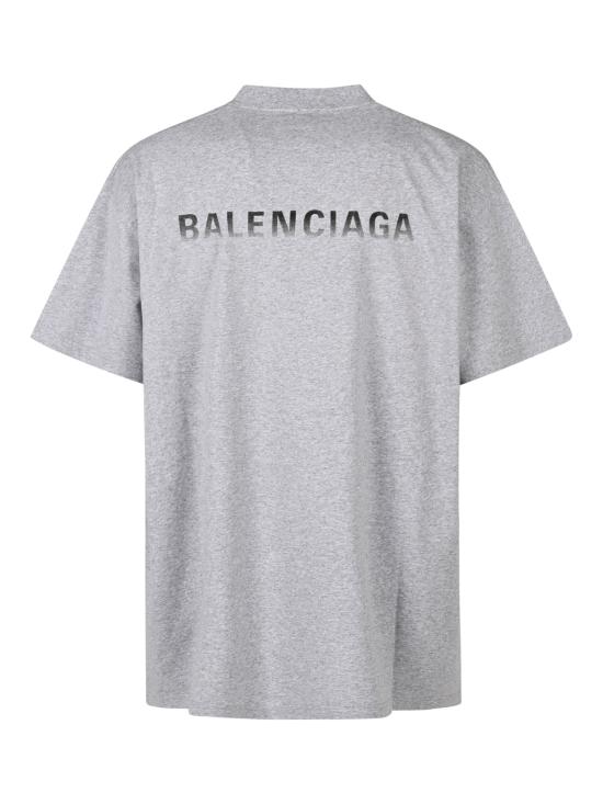 26FW 발렌시아가 백 그래디언트 오버사이즈 티셔츠 850345 TVVE61302 LIGHT HEATHER GREY - BALENCIAGA