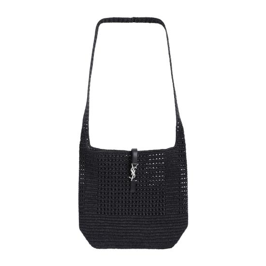 26FW 생로랑 LE 5 A 7 마크라메 미디엄백 778827 GAAEN 1000 NERO - SAINT LAURENT