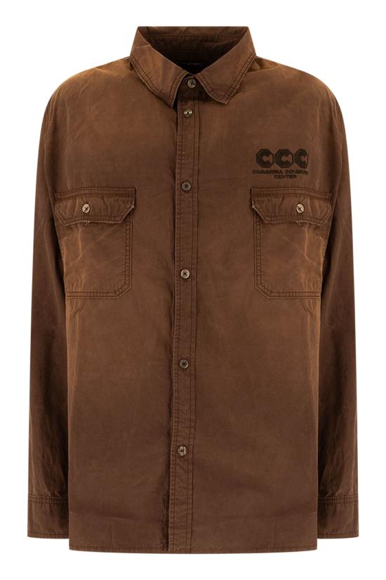 26FW 윌리 차바리아 긴팔 셔츠 MMWTO001027N 097 Brown