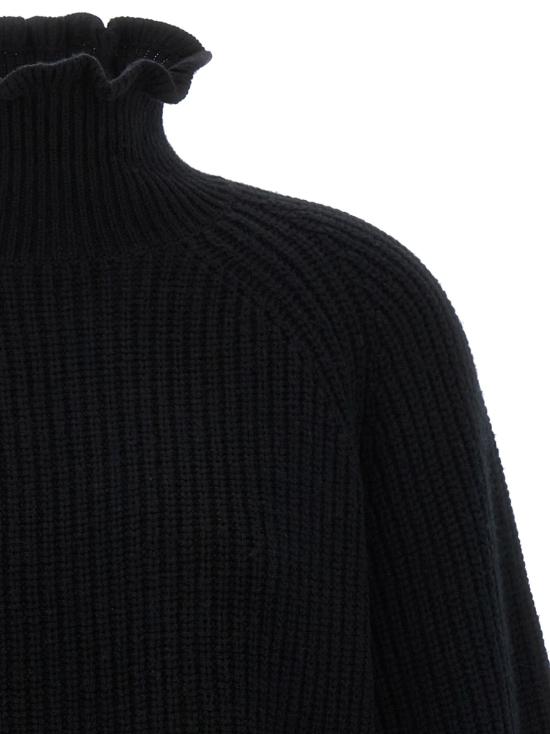 26FW 막스마라 니트웨어 폰틸 소재의 블랙 스웨터 및 가디건 - MAX MARA
