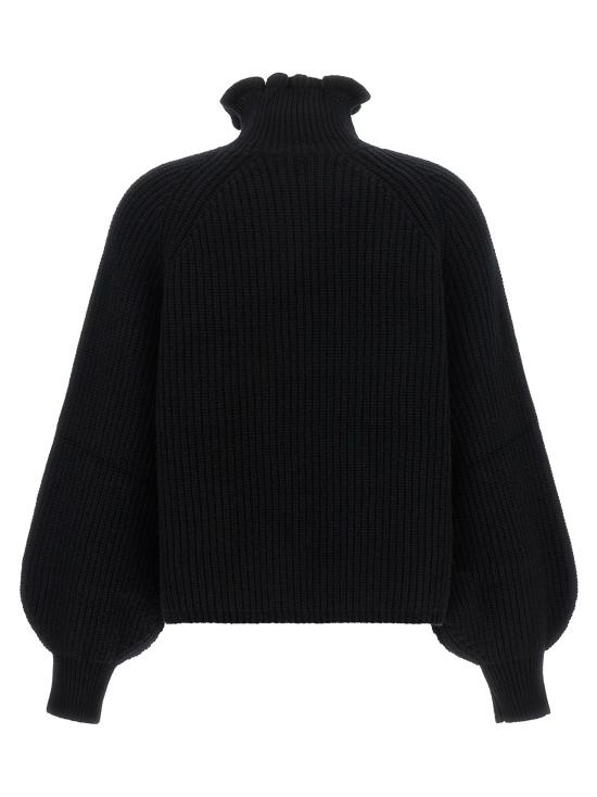 26FW 막스마라 니트웨어 폰틸 소재의 블랙 스웨터 및 가디건 - MAX MARA