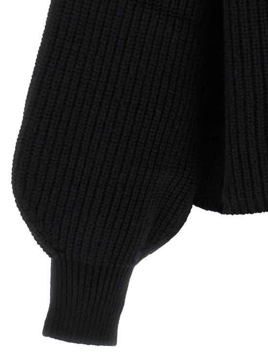 26FW 막스마라 니트웨어 폰틸 소재의 블랙 스웨터 및 가디건 - MAX MARA