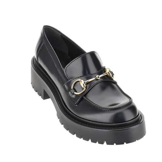 26FW 구찌 홀스빗 러그 솔 로퍼 A0067VAAGKV Black - GUCCI