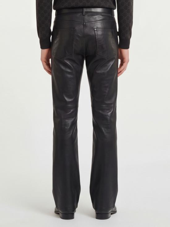 26FW 구찌 홀스빗 디테일 코튼 데님 팬츠 860844 BLACK - GUCCI