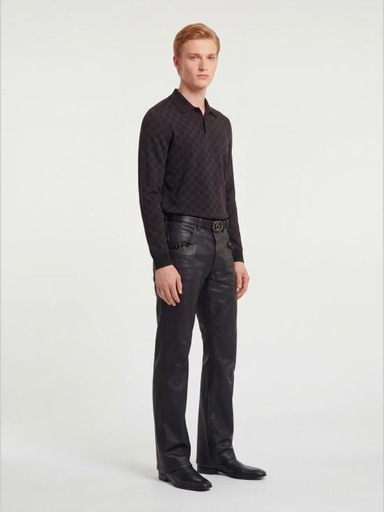 26FW 구찌 홀스빗 디테일 코튼 데님 팬츠 860844 BLACK - GUCCI