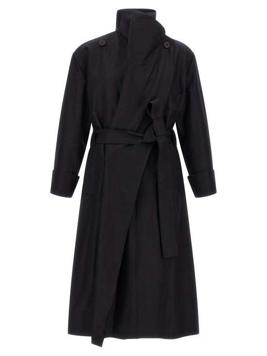 26FW 이세이 미야케 트렌치 코트 IS345111BM BLACK