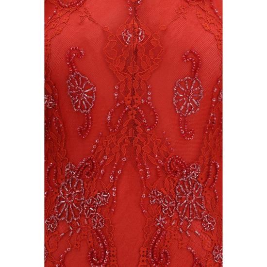 26FW 블루마린 바디수트 티셔츠 BLRF6062J1616X0824BB RED - BLUMARINE