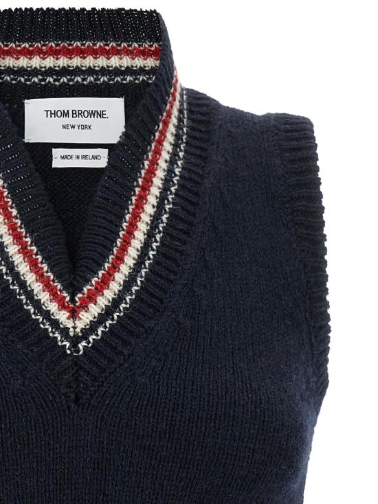 26FW 톰브라운 민소매 티셔츠 TH344975BM BLUE - THOM BROWNE