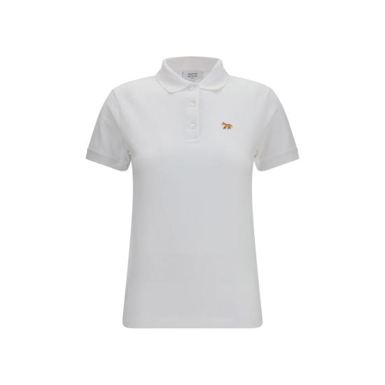 26FW 메종키츠네 폴로 티셔츠 MAMRWJL04KP0001P100BB WHITE