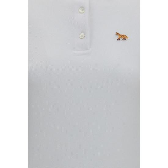26FW 메종키츠네 폴로 티셔츠 MAMRWJL04KP0001P100BB WHITE - MAISON KITSUNE