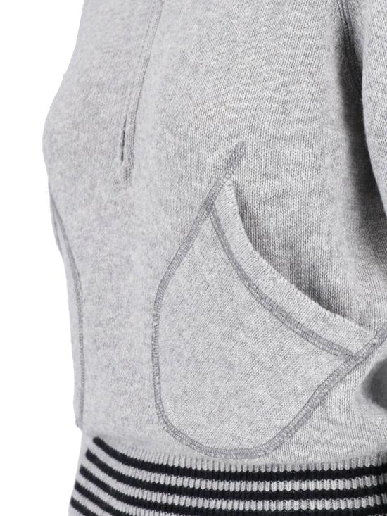 26FW 기마구아스 스웨터 SINDI JACKET GREY BLACK - GIMAGUAS