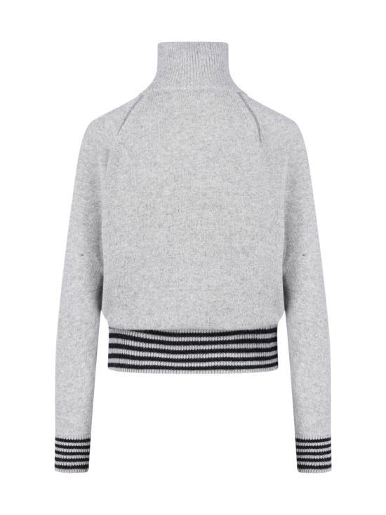 26FW 기마구아스 스웨터 SINDI JACKET GREY BLACK - GIMAGUAS