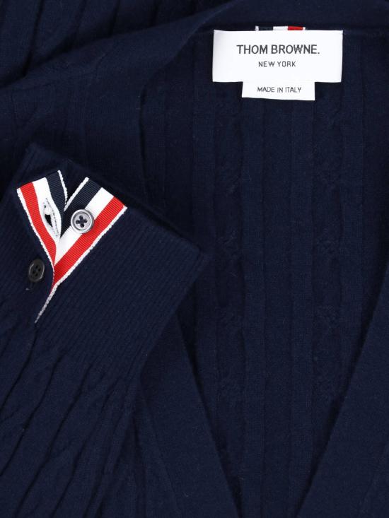 26FW 톰브라운 스웨터 MKC660A Y2022 415 BLUE - THOM BROWNE