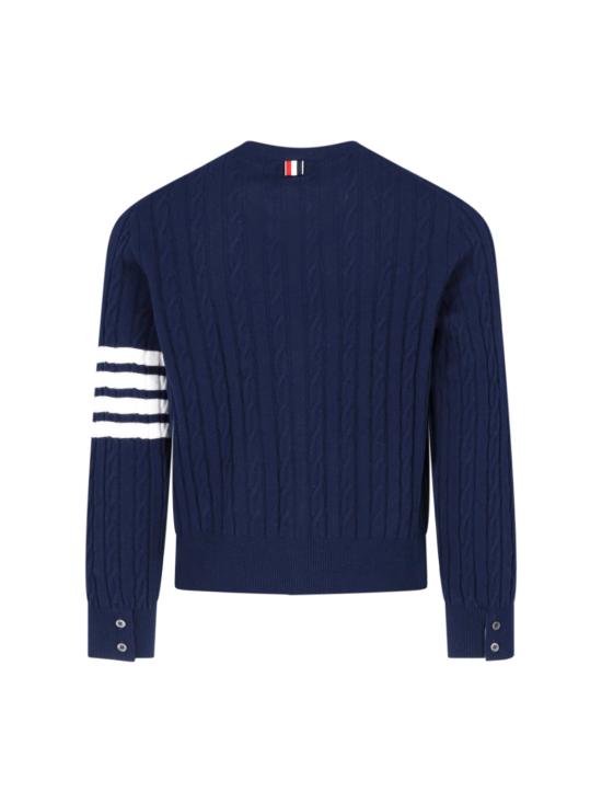 26FW 톰브라운 스웨터 MKC660A Y2022 415 BLUE - THOM BROWNE