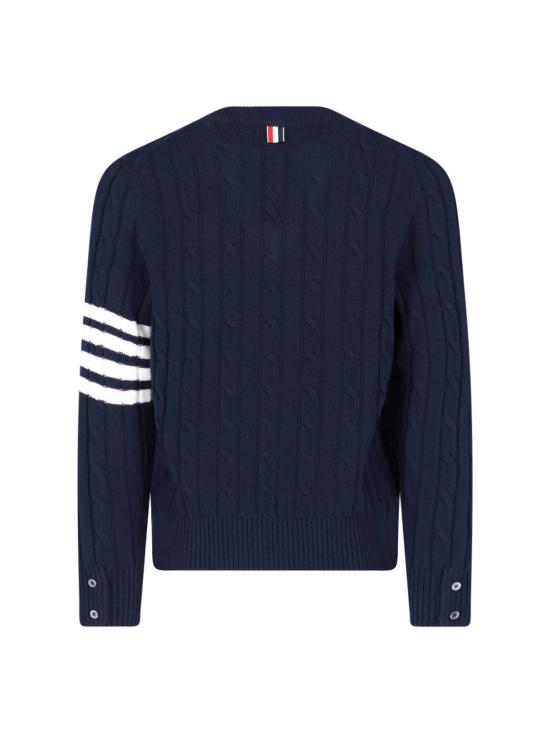 26FW 톰브라운 스웨터 MKA595A Y2007 415 BLUE - THOM BROWNE