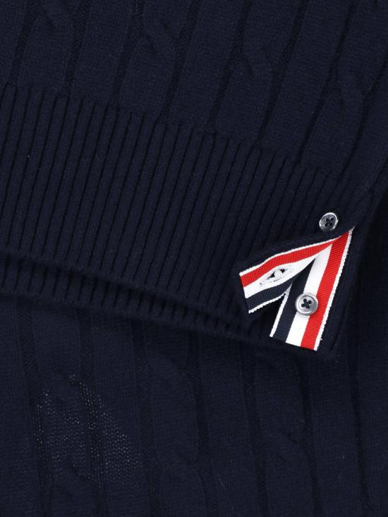 26FW 톰브라운 스웨터 MKA595A Y2007 415 BLUE - THOM BROWNE