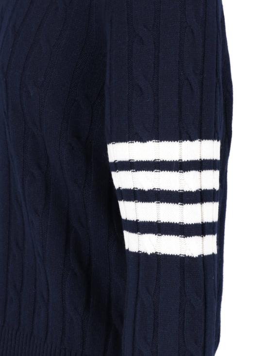 26FW 톰브라운 스웨터 MKA595A Y2007 415 BLUE - THOM BROWNE