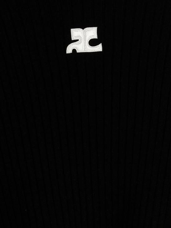  쿠레쥬 스웨터 LDPERMPU026FI00019999 BLACK - COURREGES