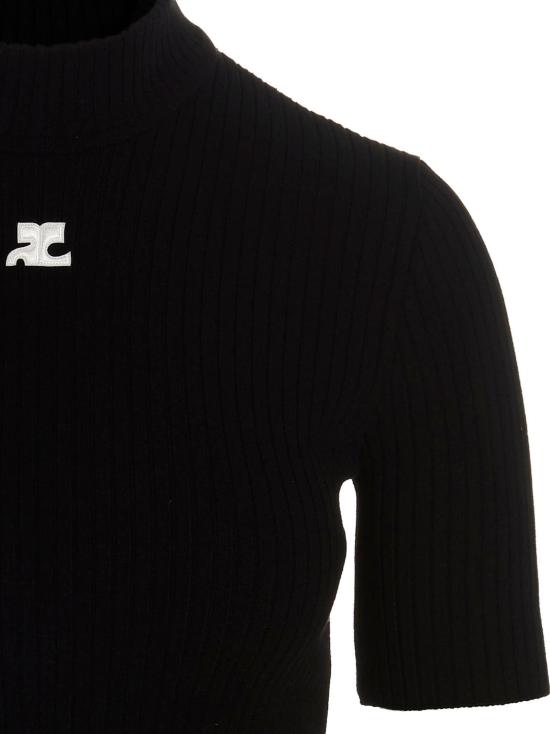  쿠레쥬 스웨터 LDPERMPU026FI00019999 BLACK - COURREGES